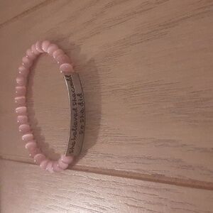 She believed she could so she did Beaded Bracelet